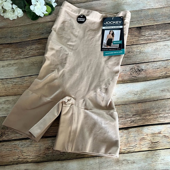 Jockey Intimates & Sleepwear Nwt Jockey Generation Womens Slimming Highwaist Shorts Beige